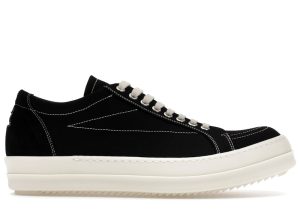 Rick Owens DRKSHDW SS26 Vintage Sneaks Temple Penta Black Milk (DU01F4821 DOLVT3 91)