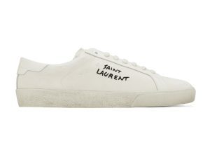 Saint Laurent Court Classic SL/06 Low Distressed Cream (610648GUP109113)