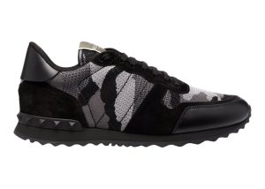Valentino Garavani Rockrunner Mesh Fabric Camouflage Monochrome (YS0723QRK_52V)