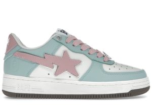 A Bathing Ape Bape Sta Low #4 Green Blue Pink (001FWJ301011-GRN)