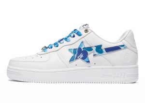 A Bathing Ape Bape Sta Low White ABC Camo Blue (2021) (1H20191045-BLU)