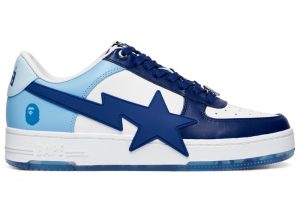 A Bathing Ape Bape Sta OS White Blue University Blue (0ZXSHM191309NBLX)