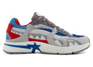 A Bathing Ape Shark Sta #2 Blue Grey Red (1L30-191-320)