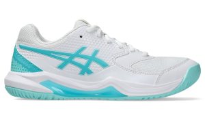 ASICS Gel-Dedicate 8 Pickleball White Energy Aqua (1042A236-102)