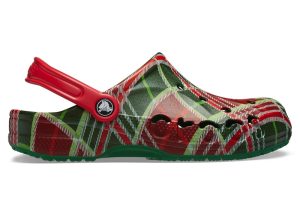 Crocs Baya Clog Holiday Plaid Kelly Green (210752-310)