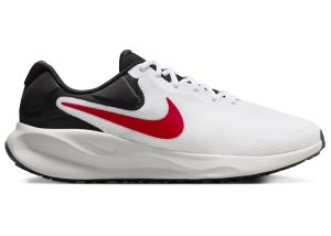 Nike Revolution 7 White Black Photon Dust Fire Red (FB2207-102)
