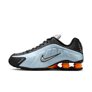Nike Shox R4 Blue Tint Total Orange Black Metallic Silver (AR3565-401)