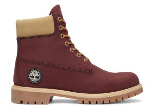 Timberland 6″ Premium Waterproof Boot Burgundy Beige Nubuck (TB0A2P6W-EQ3)
