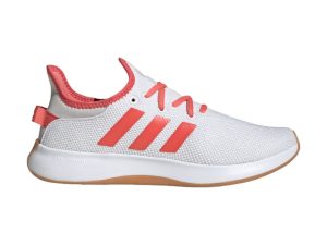 adidas Cloudfoam Pure Cloud White Preloved Scarlet Grey (JI4877)