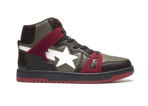 A Bathing Ape Bape Sta 93 Hi Khaki Green (1H20191032)