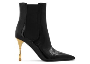 Balmain Moneta Leather Ankle Boots Black (BN1TA807LSHK0PA)