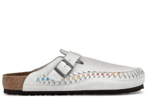 Birkenstock Boston Braided Suede Kith Antique White Tie Dye (1031012)