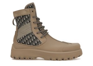 Dior Garden Lace Up Ankle Boots Brown Rubber (3BO315ZYH_H164)
