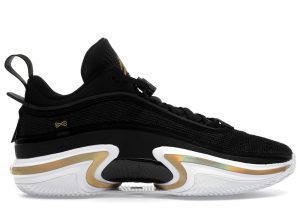 Jordan 36 Low PF Black Gold (White Sole) (DH0832-071)