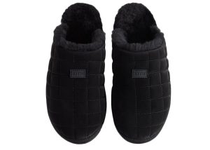 Kith Puffed Classic Logo Slipper Kithmas Black (KHM150094-001)