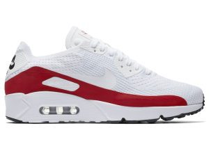 Nike Air Max 90 Ultra 2.0 Flyknit White Red (875943-102)