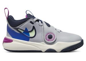Nike Team Hustle D 11 SE Wolf Grey Obsidian Hyper Royal Vapor Green (FN5006-001)