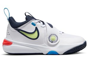 Nike Team Hustle D 11 White Bright Crimson Photo Blue Light Lemon Twist (DV8994-105)