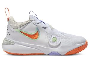 Nike Team Hustle D 11 White Vapor Green Purple Pulse Total Orange (DV8994-103)