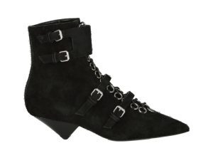 Saint Laurent Blaze Suede Ankle Boots Black Suede (513599EX7701000)