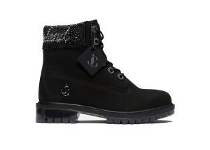 Timberland x Jimmy Choo 6″ Boots Black Crystal Collar (TB 0A65V3001)