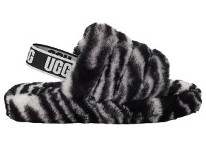 UGG Fluff Yeah Slide Zebra (1116156K-BWHT)