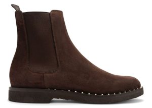 Valentino Garavani Suede Soul Rockstud Chelsea Boots Testa Di (NY0S0A38 ZFK 0TO)
