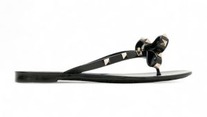 Valentino Rubber Rockstud Thong Black (S0552PVS0NO)