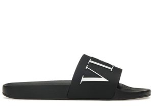 Valentino VLTN Rubber Slider Black White (UY2S0873SYE-0NI)