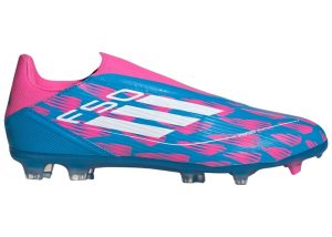 adidas F50 League Laceless Firm/Multi-Ground Solar Blue Cloud White Solar Pink (IH8051)