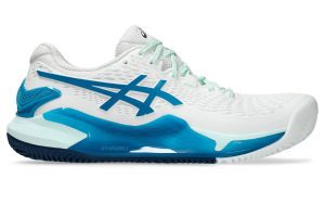 ASICS Gel-Resolution 9 Clay White Teal Blue (1042A224-102)