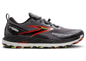 Brooks Cascadia 18 Gore-Tex Blackened Pearl Black Tomato (110427-1D-016)