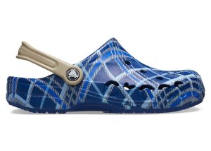 Crocs Baya Clog Holiday Plaid Blue Jean (210752-4GX)