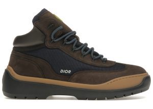 Dior Lace Up Ankle Boots Brown Blue (3BO284ZPF 765)