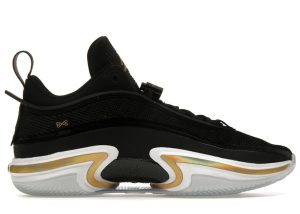 Jordan 36 Low Black Gold (Clear Sole) (DH0833-071)