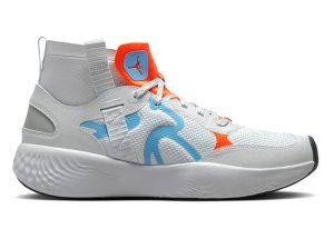 Jordan Delta 3 Mid Pure Platinum Chambray Total Orange (DR7614-004)