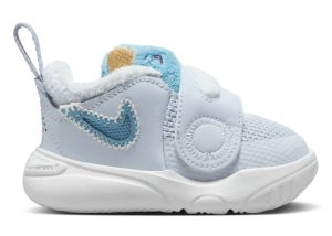 Nike Team Hustle D 11 Football Grey Summit White Celestial Gold Denim Turquoise (FZ1247-001)