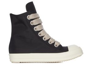 Rick Owens DRKSHDW Concordians Jumbo Lace High Black Milk Nylon Canvas (DU02E7818NCVW2-911)