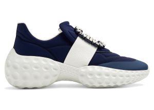 Roger Vivier Viv’ Run Light Blue White Crystal Buckle (RVW63731340SIQ496F)