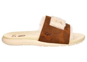 UGG Xavier Fur Logo Slide A Bathing Ape Chestnut (1105398 M / CHE)