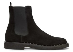 Valentino Garavani Suede Soul Rockstud Chelsea Boots Black (NY0S0A38 ZFK 0NO)