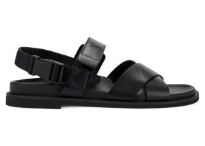 Valentino Garavani VLTN Leather Strap Sandals Black (VY2S0E22 ETA 0NO)