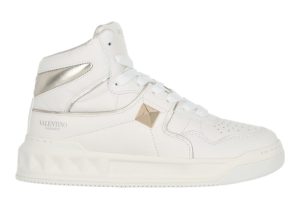 Valentino One Stud High-Top White Platinum (WS0CX1RUS_L71)