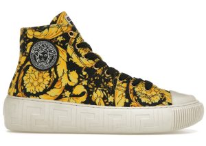Versace Greca High Top Barocco Print Black Gold (DSU8403-DTE4G_5W08V)