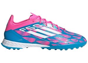 adidas F50 Pro Turf Solar Blue Cloud White Solar Pink (IH8049)