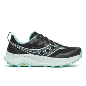 SAUCONY Peregrine 16 GTX “Black / Aqua” (S11068-101)