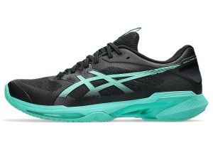 ASICS SOLUTION SPEED FF 4 “Black / Aurora Green” (1041A532-001)