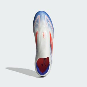 adidas F50 League Laceless Firm/Multi-Ground Cloud White Solar Red Lucid Blue (IE0606)