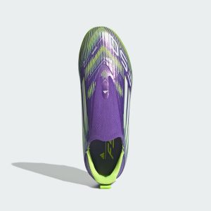 adidas F50 League Laceless FG/MG Purple Rush Cloud White Lucid Lemon (JH7743)