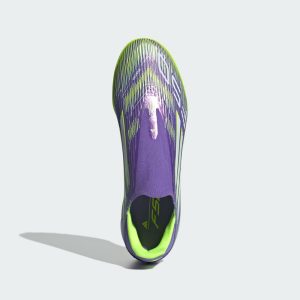 adidas F50 League Laceless TF Purple Rush Cloud White Lucid Lemon (JH7727)